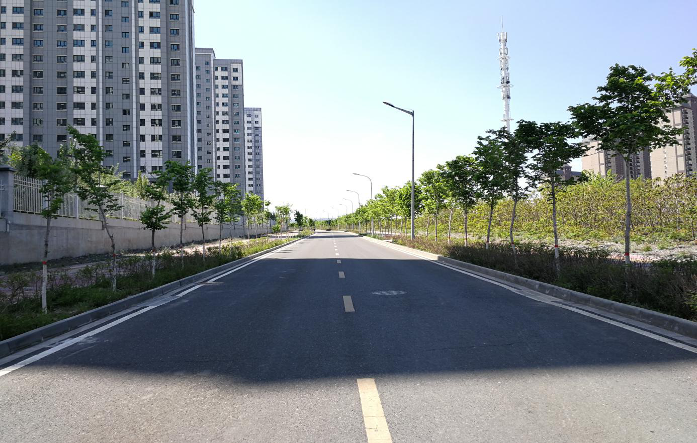 新疆维泰开发建设（集团）股份有限公司承建“乌鲁木齐经济技术开发区（头屯河区）二号台地西一路（工业大道-创业东路、南二路-工业大道）”实景图2